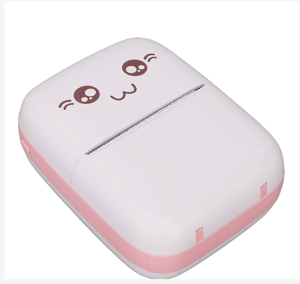 Pocket Mini Bluetooth Thermal Printer with App – Portable Photo Printer (1 Roll Paper Included)