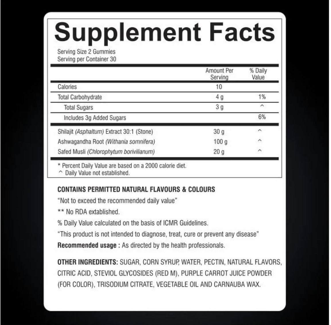 Oham Shoham Pure Shilajit Gummies