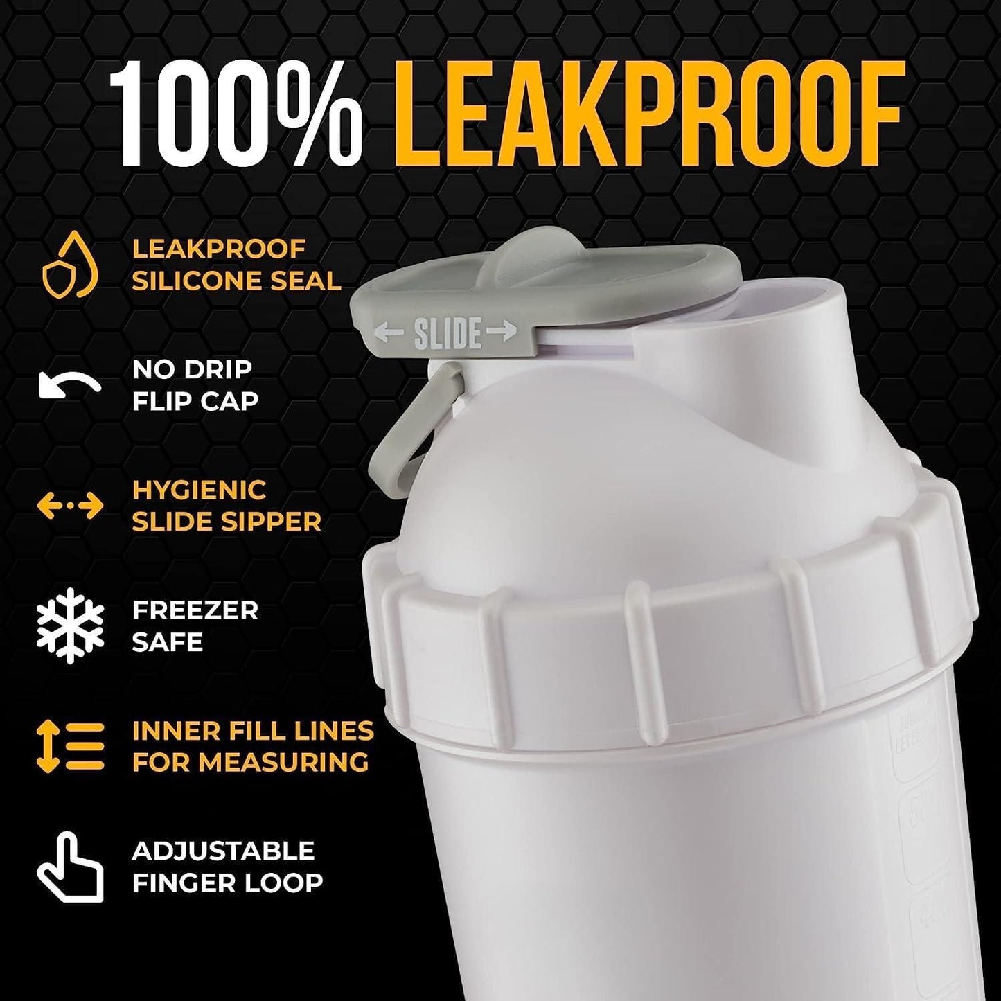 💪🏻Gym Protein Shaker Bottle Advanced Workout Companion for Protein Mixes✨